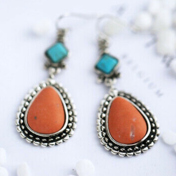 Sterling silver vintage boho earrings - Picture 2 of 4